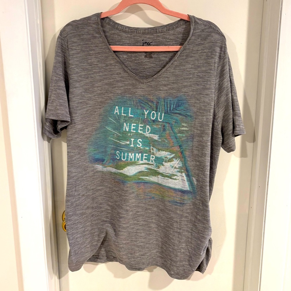 Hanes women’s gray summer shirt 2X